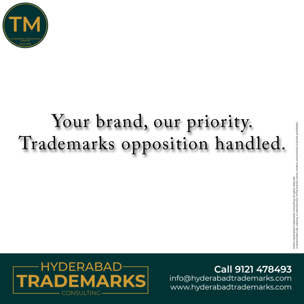 Protect your brand with expert trademarks opposition services. Hyderabad Trademarks Consulting ensures your rights are upheld in opposition proceedings.